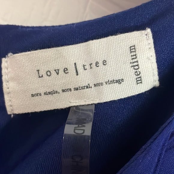 Love Tree Navy Blue Pleated Dress - Picture 4 of 6